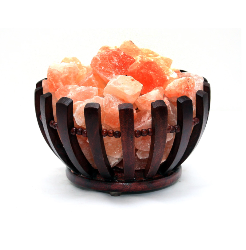Bowl Wooden Basket Lamp