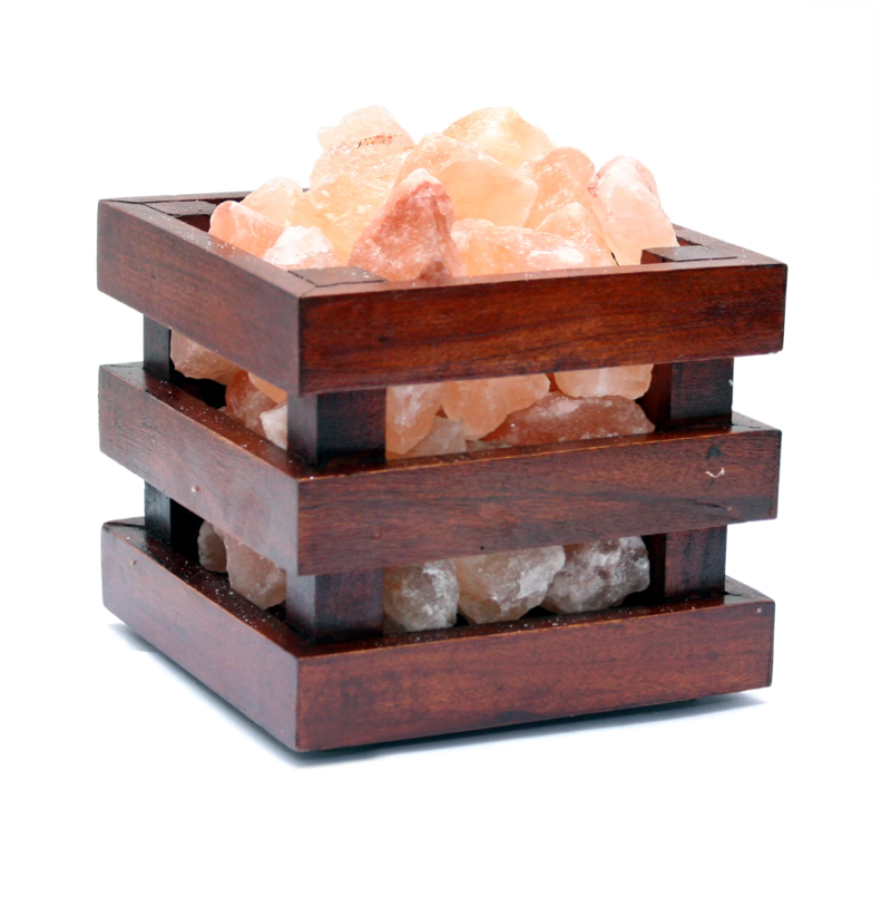 Square Wooden Basket Lamp
